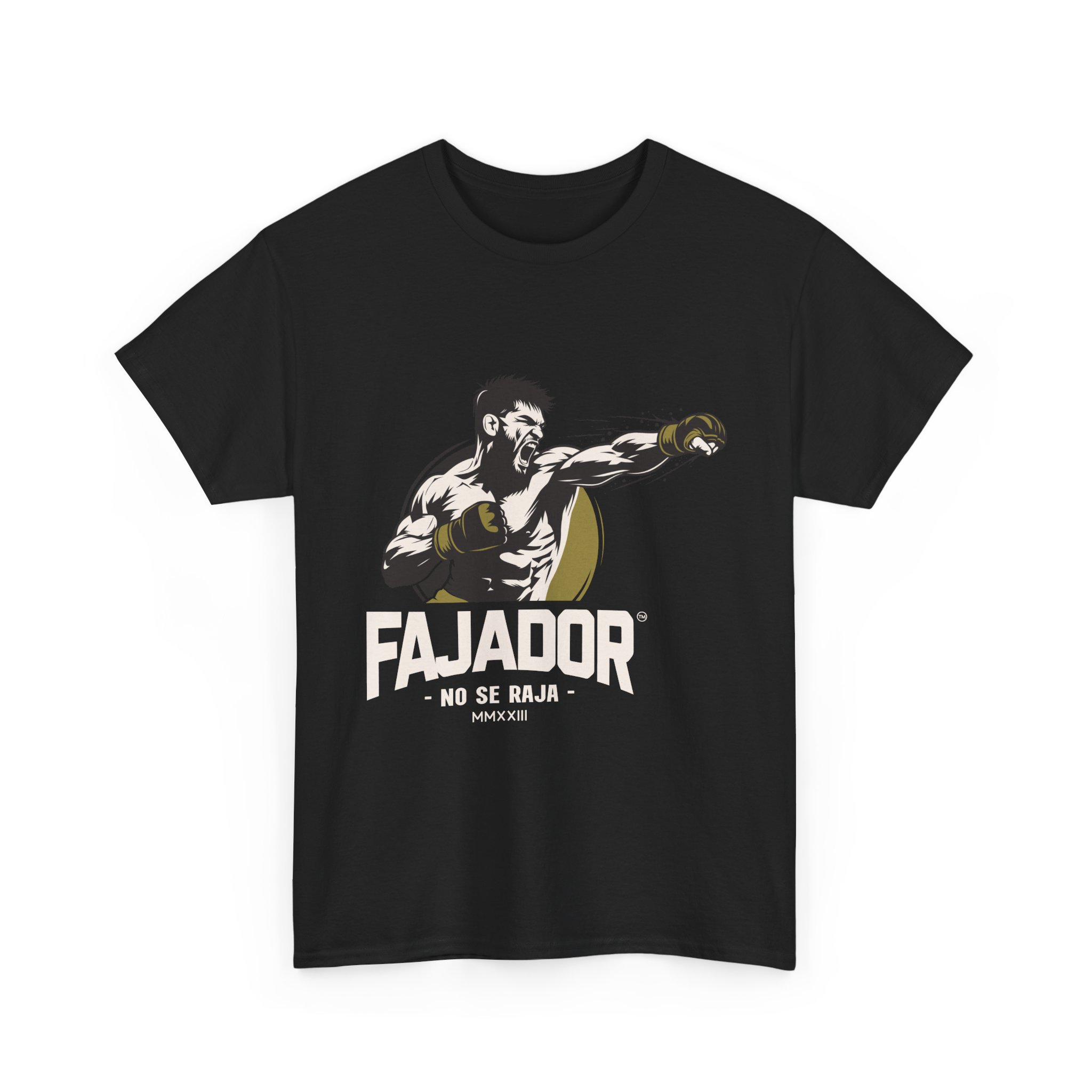 Camiseta Fajador Attack - Negra/Blanca/Oro - Imagen 3